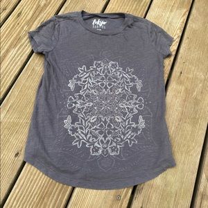Gray mandala T-shirt